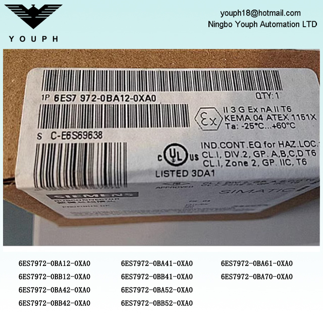 Connecteur Siemens DP 6ES7972 6ES7 972-0BB / 0BA / 52/42/41/12-0XA0