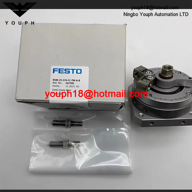 FESTO DSM-25-270-CC-FW-AB 547581 double-action avec amortisseur semi-rotarien