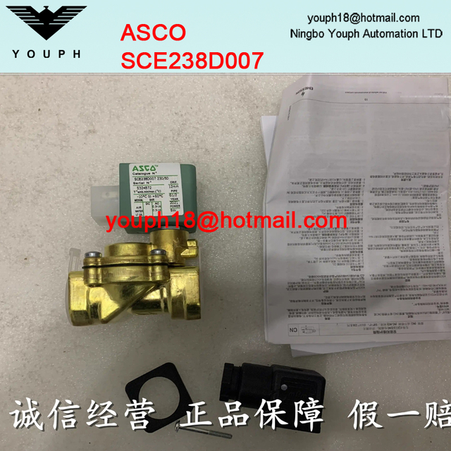 ASCO SCE238D007 G1 / 2 Taille de l'orifice 12 mm normalement fermé solénoïde