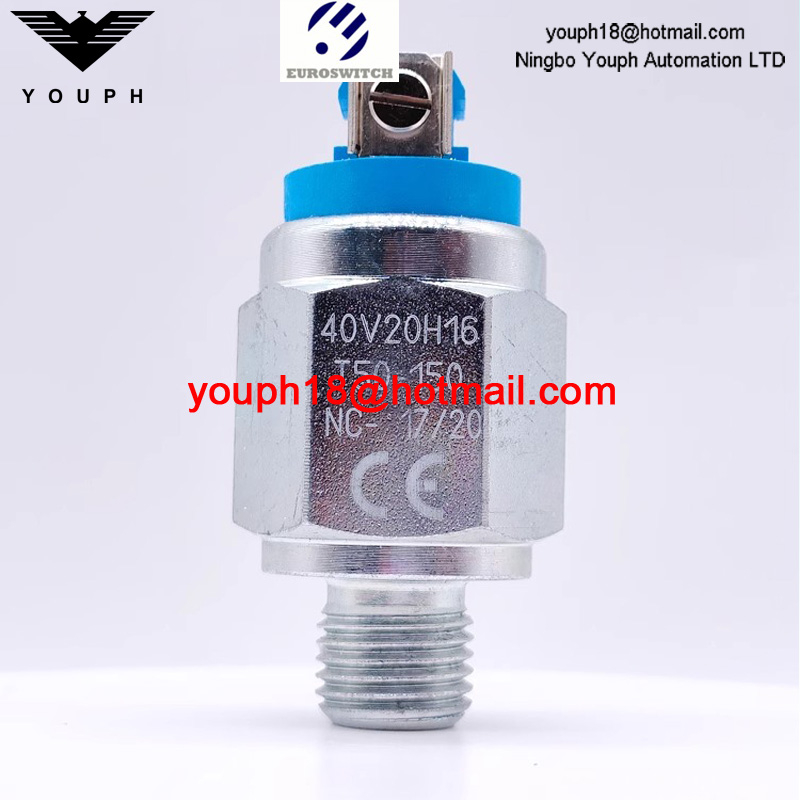 Euroswitch 40V10H16 40V10H17 40V20H16 40V20H17 T50-150 40 40V Répression de pression à piston