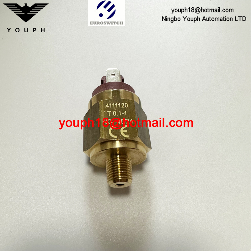 Italie Euroswitch 4111120 4111220 Type de contact N ° / NC Interrupteur de pression de diaphragme en laiton