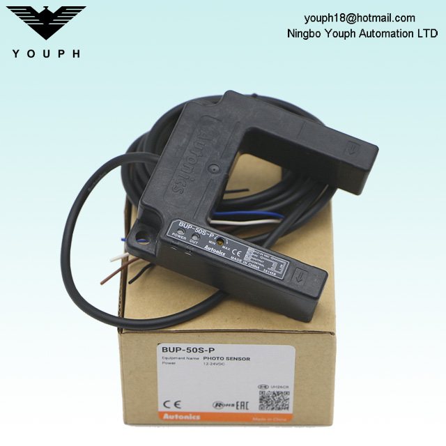 Autonics BUP-50S-P PNP Open IP66 IEC Capteur photoélectrique en forme de U Sorpor