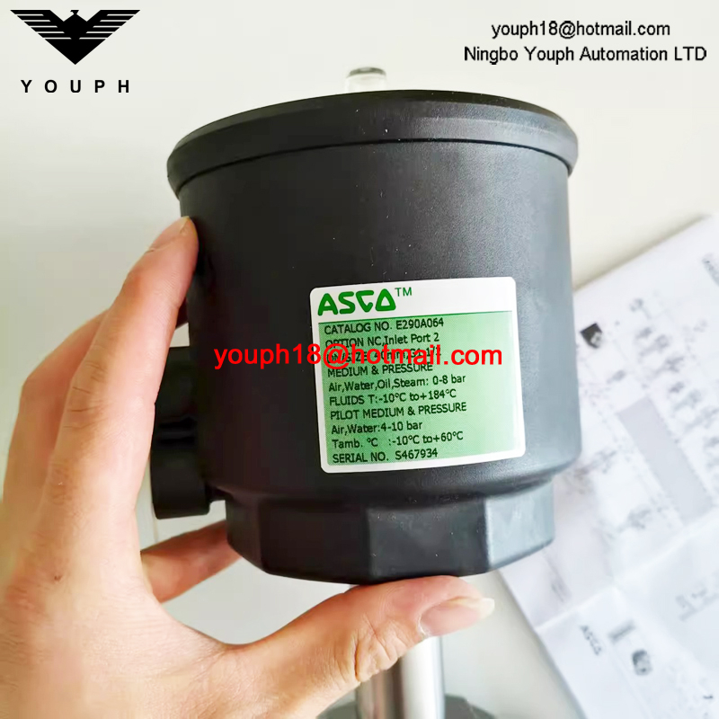 EMERSON ASCO E290A064 40 mm 1-1/2 VALVE à siège angulaire à commande par pression en acier inoxydable AISI 316L