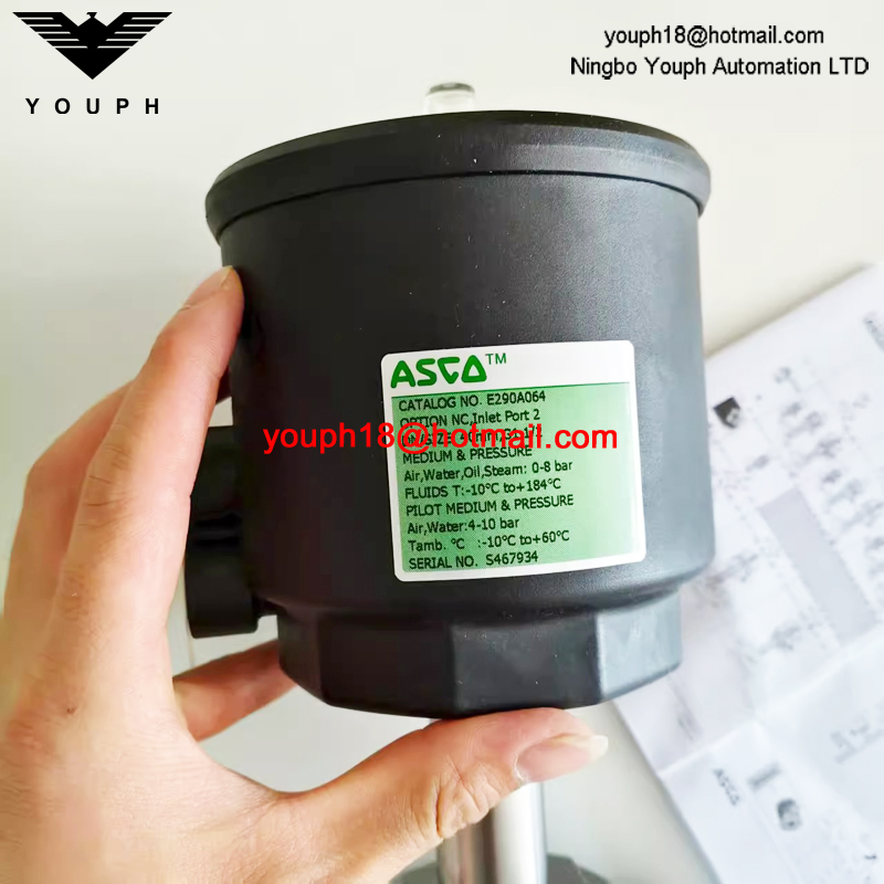 EMERSON ASCO E290A064 40 mm 1-1/2 VALVE à siège angulaire à commande par pression en acier inoxydable AISI 316L