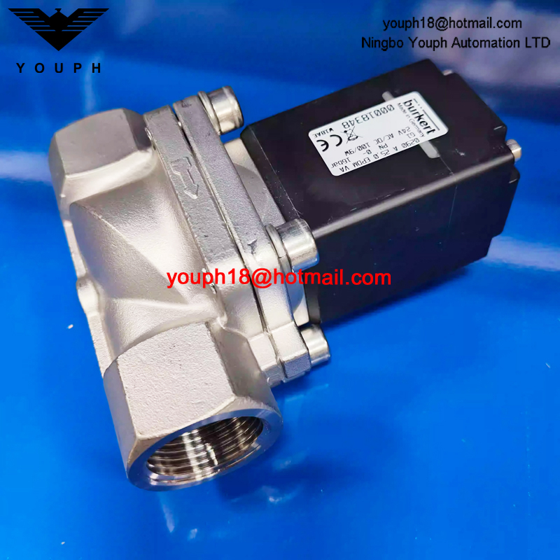 Burkert 00018348 18348 0290 A 25,0 EPDM VA 24 V AC/DC 100/9 W NC EPDM Joint Électrovanne en acier inoxydable