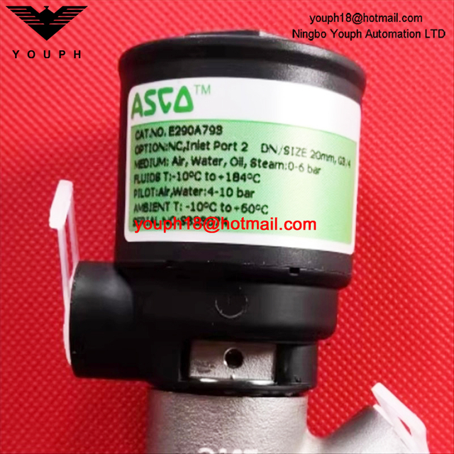 EMERSON ASCO E290A793 G3/4 '20mm vanne à siège angulaire en acier inoxydable normalement fermée