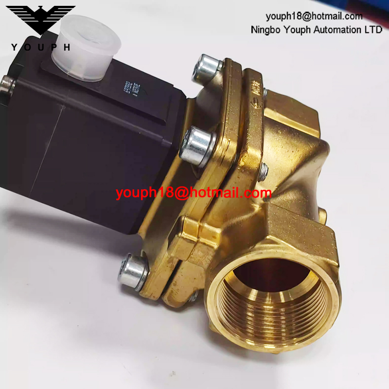 Burkert 00085291 Série 0290A Électrovanne servocommandée à diaphragme NBR 2/2 voies G1-1/4 en laiton