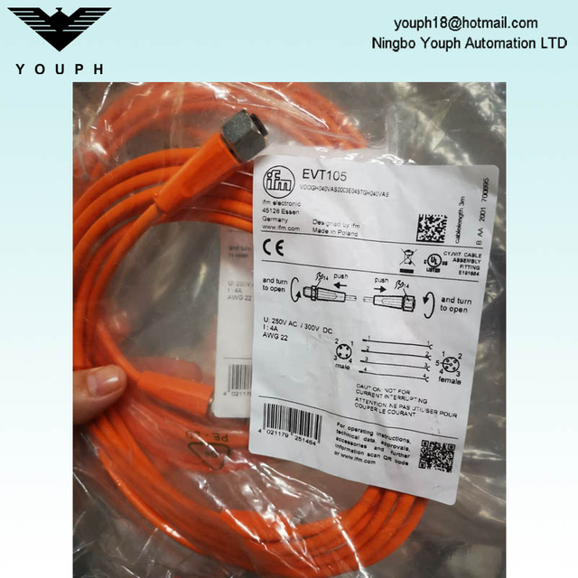 IFM EVT105 VDOGH040VAS0003E04STGH040VAS Câble de connexion