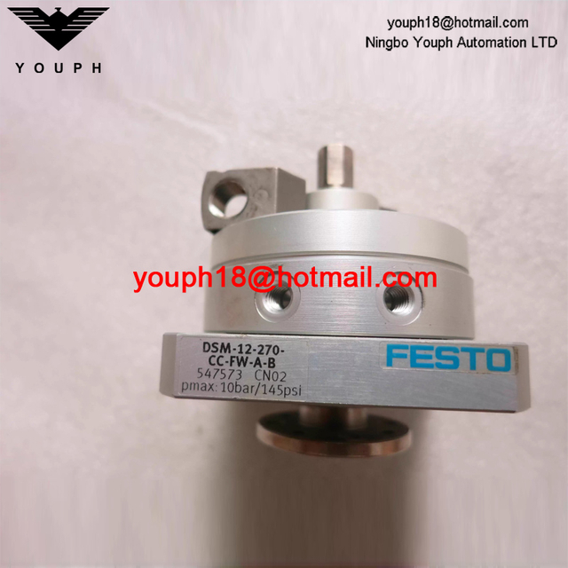 FESTO DSM-12-270-CC-FW-AB 547573 avec amortisseur aux deux extrémités semi-rotarien