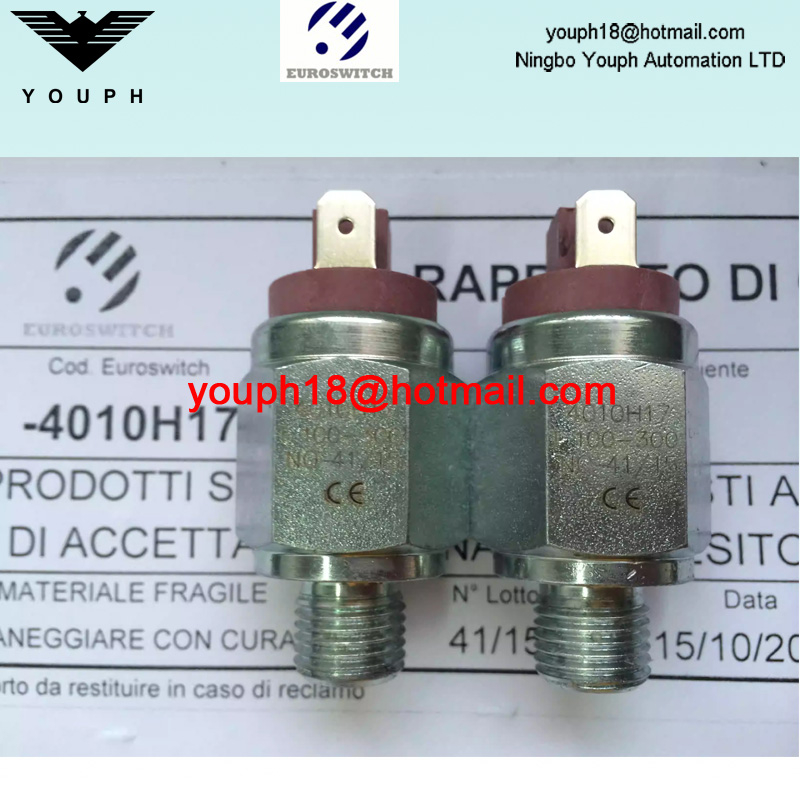 Euroswitch 4010H17 4020H17 40V10H17 40V20H17 T50-150 40 40V Interrupteur de pression de piston