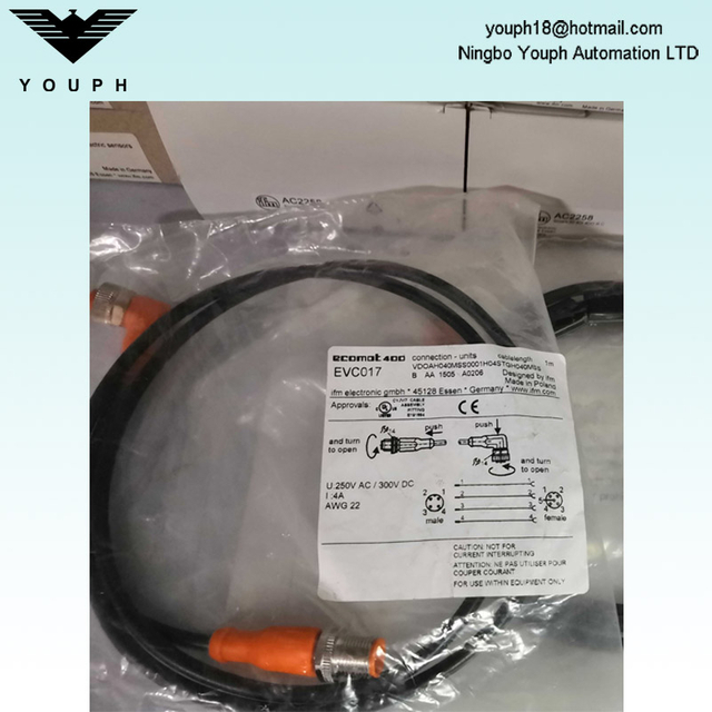 IFM EVC017 VDOAH040MSS0001H04STGH040MS Câble de connexion