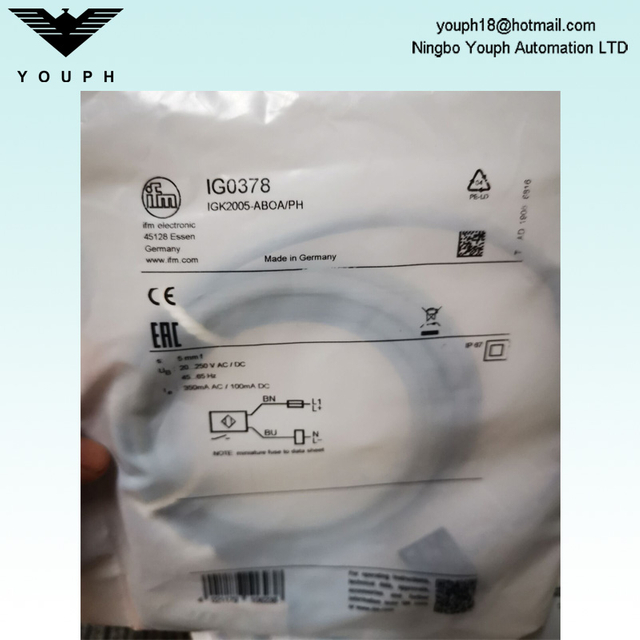 IFM IG0378 IGK2005-ABOA / PH Capteur inductif