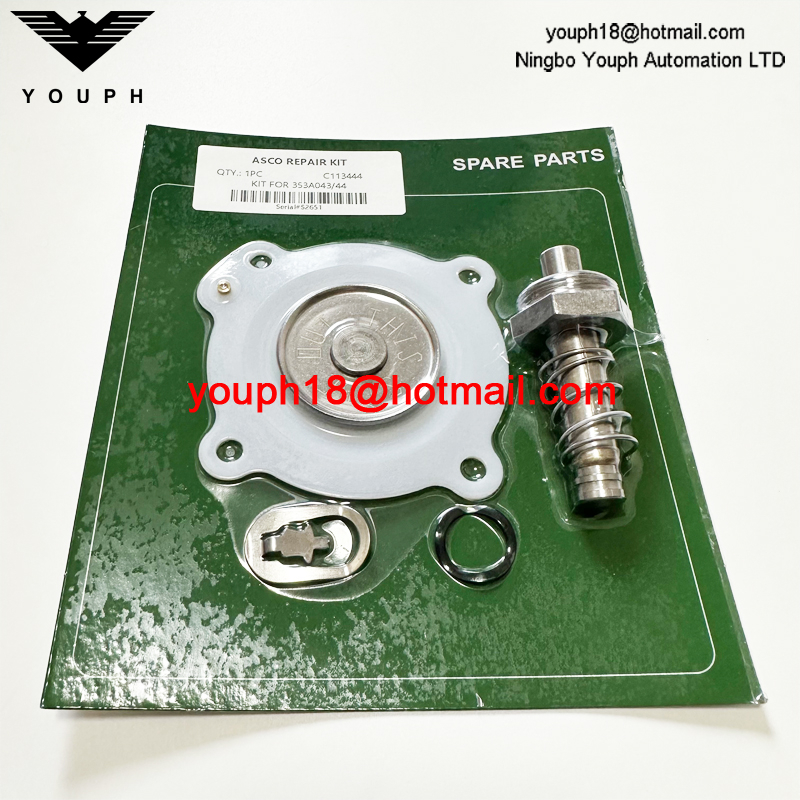 ASCO C113444 SCG353A043 SCG353A044 1 'Kit de réparation de diaphragme de soupape à jet d'impulsion