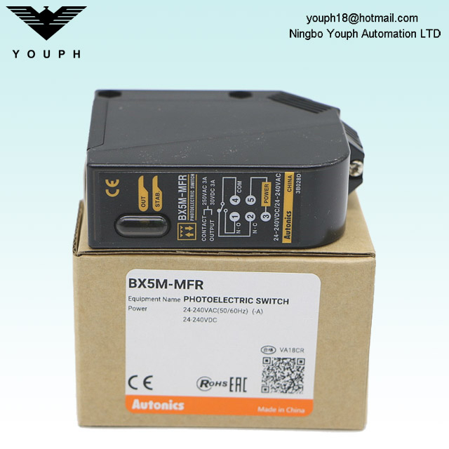 Autonics BX5M-MFR BX5M-MFR-T Amplificateur rétroréflet Capteur de photo de terminal intégré