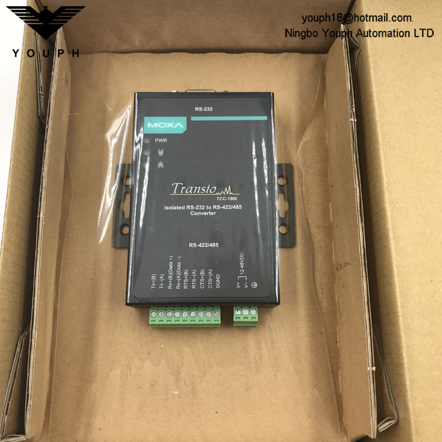 MOXA TCC-100I V2.2.1 RS-232 isolé à RS-422/485 Convertisseur bidirectionnel