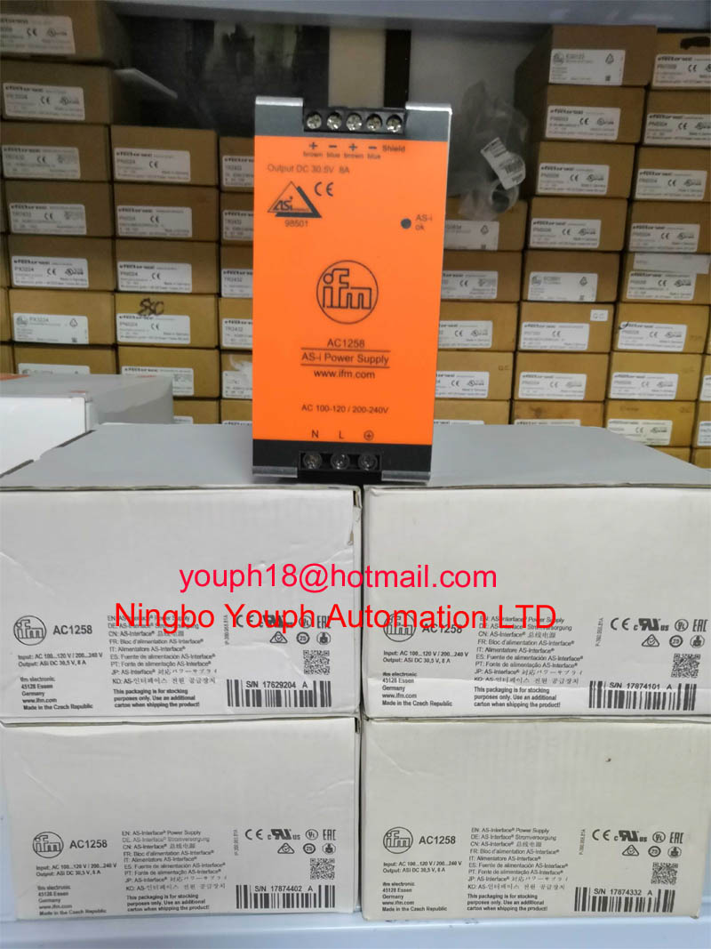 IFM Electronic AC1258 PSU-1AC ASI-8A ASSEMBLE AS-I ALIMENTATION