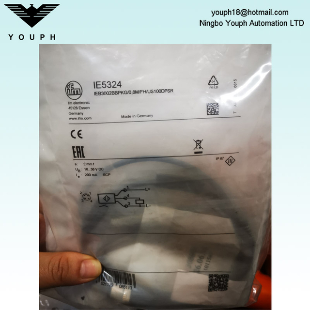 IFM IE5324 IEB3002BBPKG / 0 8M / FH / US100DPS Capteur inductif