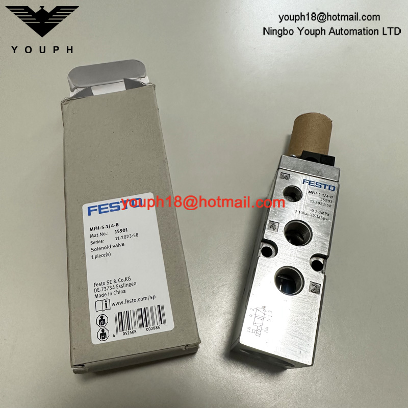 FESTO MFH-5-1 / 4-B 15901 G1 / 4 5/2 voies de solénoïde de tigre monostable