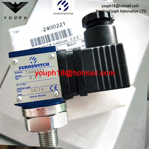 Euroswitch 2400221 24 Série 1/4 'Gas Conical Contacts FKM SPDT Contacts de piston