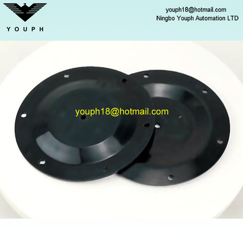 Chang Jiang QDM-CJ601S Diapragme en caoutchouc noir Diamètre extérieur 125 mm pour la pompe à diaphragme pneumatique 