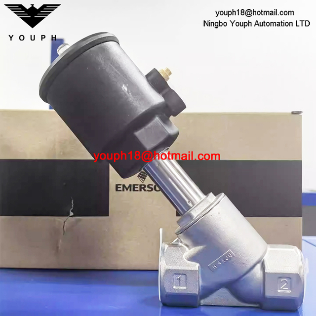 EMERSON ASCO E290A082 taille 32mm G 1-1/4 'valve à siège angulaire en acier inoxydable normalement fermée à haute température