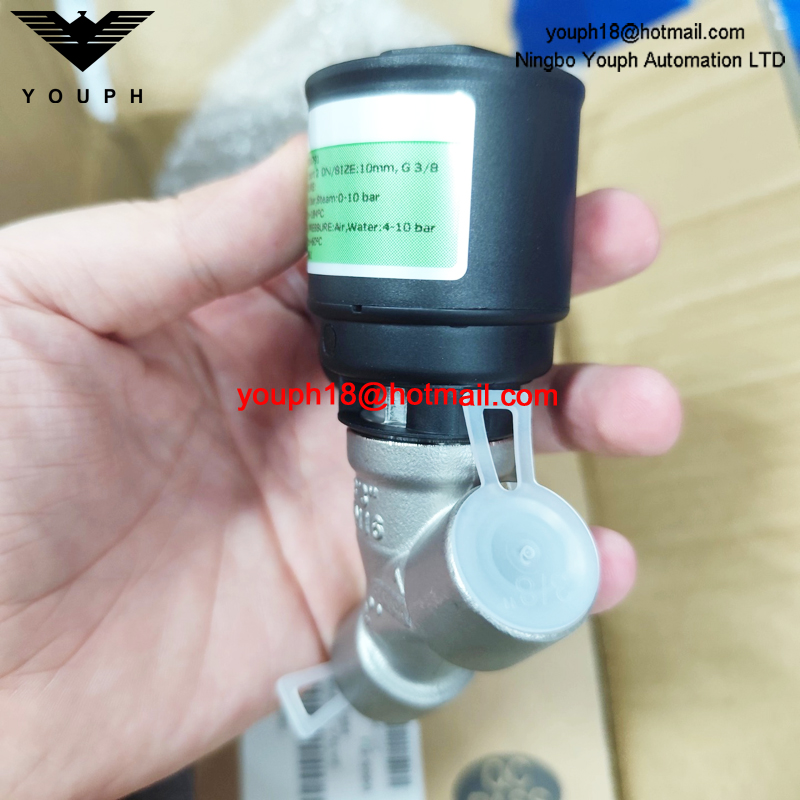 ASCO EMERSON E290A791 G3/8' VALVE à siège angulaire en acier inoxydable, taille 10 mm