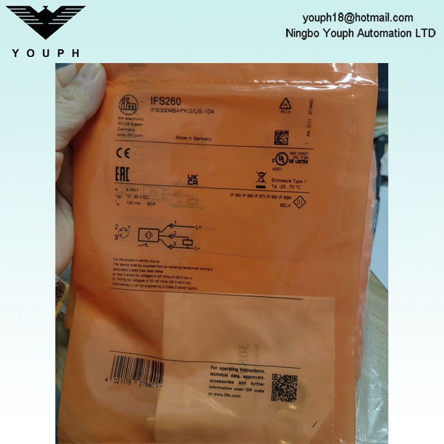 IFM IFS260 IFB3004BAPKG / US-104 Capteur inductif