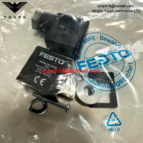 FESTO MSFW-230-50 / 60 4540 230V AC 50/60 HZ Tiger Valve MFH-5-1 / 4 Coil solénoïde