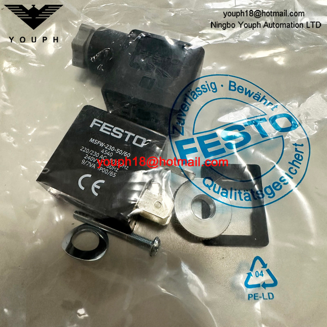 FESTO MSFW-230-50 / 60 4540 230V AC 50/60 HZ Tiger Valve MFH-5-1 / 4 Coil solénoïde