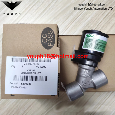 ASCO E290A792 E290A792VI E290B393 E290B395 E290B063 E290B067 en acier inoxydable AISI 316L