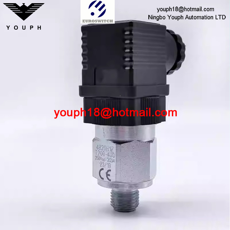 Euroswitch 4820H17 Case en acier plaqué en zinc 200-400 Bar Contacts Contacts Piston Pressure Interrupteur