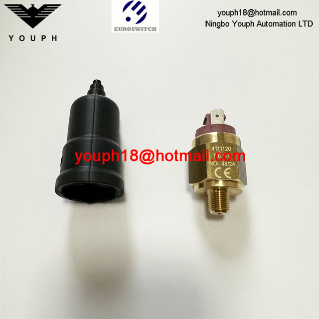 Italie Euroswitch 4111120 4111220 Type de contact N ° / NC Interrupteur de pression de diaphragme en laiton