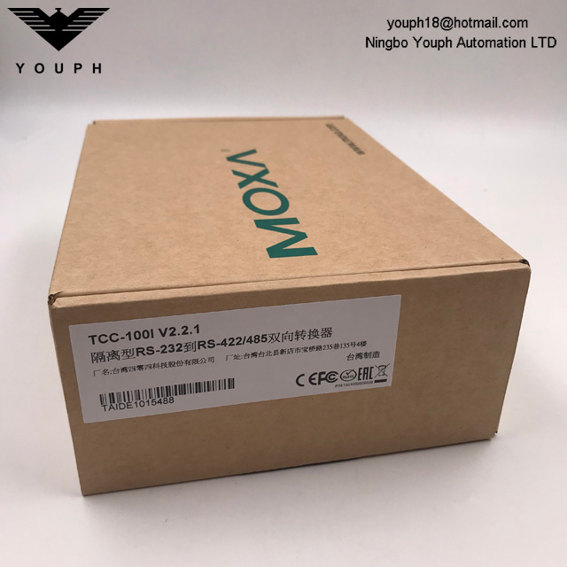 MOXA TCC-100I V2.2.1 RS-232 isolé à RS-422/485 Convertisseur bidirectionnel