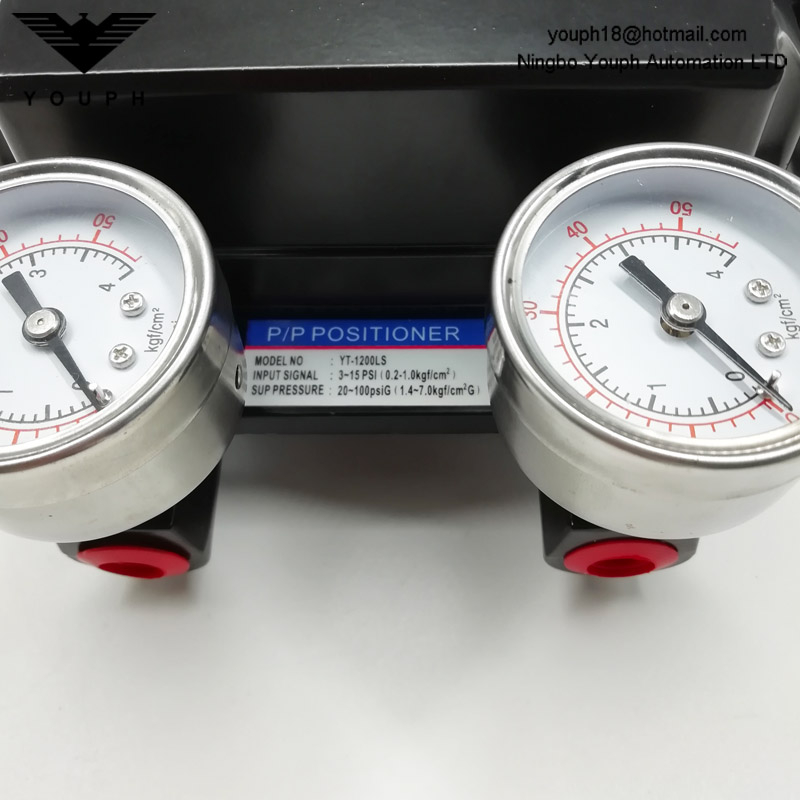 YTC YT-1200L YT-1200LS Positionner pneumatique d'actionneur linéaire à action unique