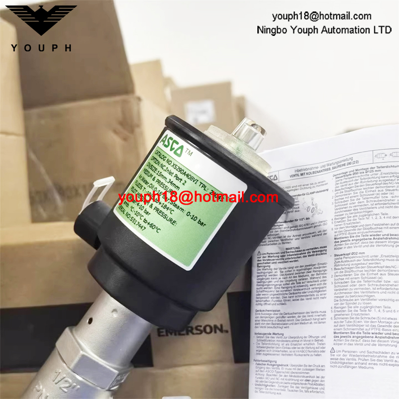 ASCO XS290A408 XS290A408VI TPL : 24045 15 mm 34 mm série E290 VALVE à siège incliné en acier inoxydable