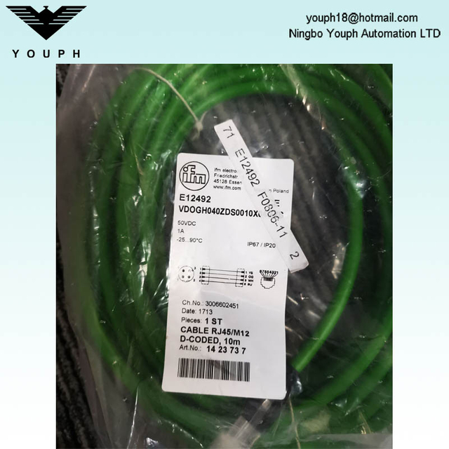 IFM E12492 VSTGN040ZDS0010L04STGP040 - Cable de connexion Ethernet
