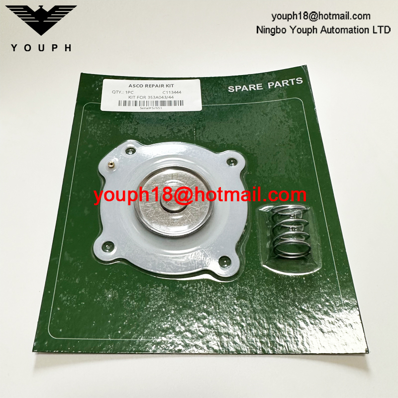 ASCO C113444 SCG353A043 SCG353A044 1 'Kit de réparation de diaphragme de soupape à jet d'impulsion