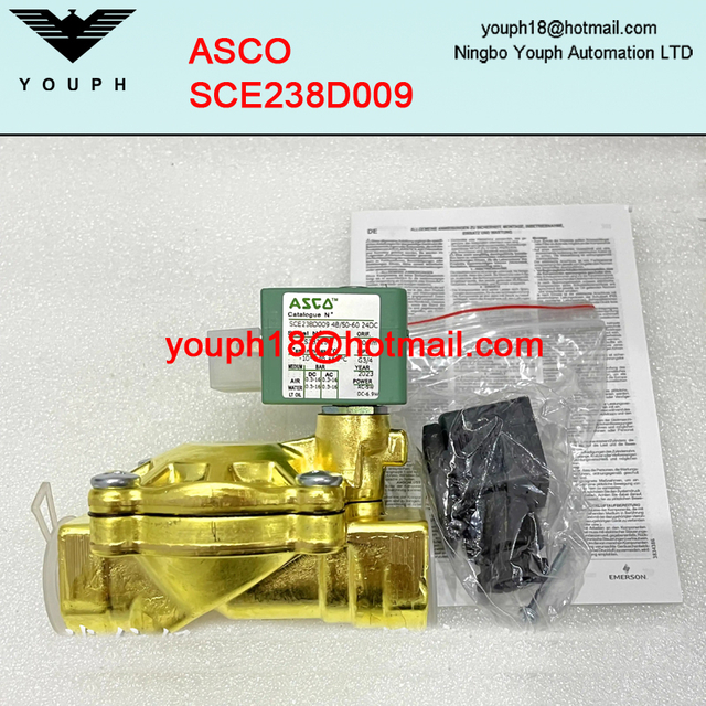 ASCO SCE238D009 MO G3 / 4 ORIFICE 20 mm NC 2/2