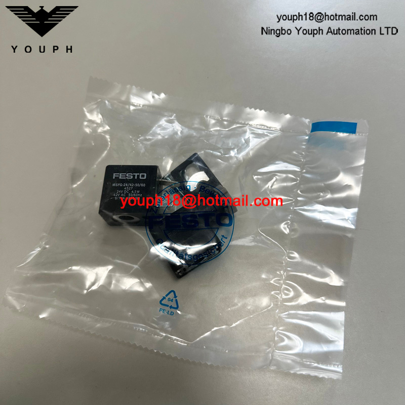 Festo MSFG-24 / 42-50 / 60 4527 24V DC Tiger Classic Solenoïde MFH-5-1 / 8 MFH-5-1 / 4 Coil solénoïde