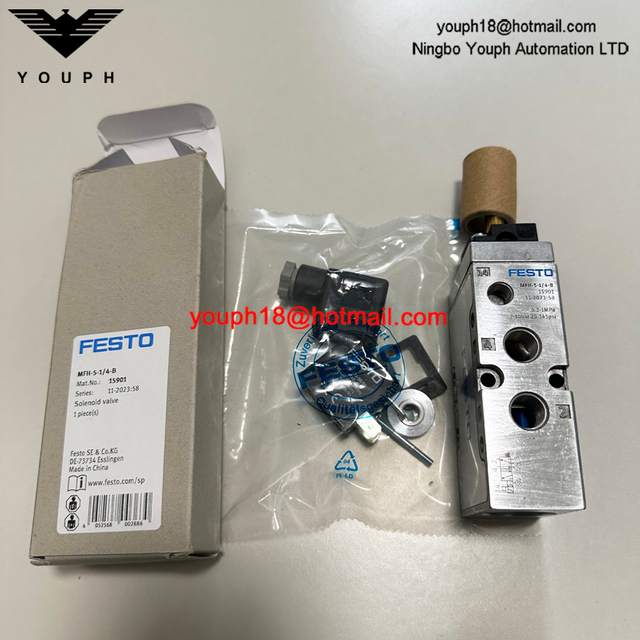 FESTO MFH-5-1 / 4-B 15901 avec bobine solénoïde 5/2 voies Tiger 2000 Valve pneumatique