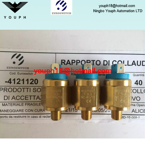 Italie Euroswitch 4121120T 4121121T 4120122 Interrupteur de pression en diaphragme
