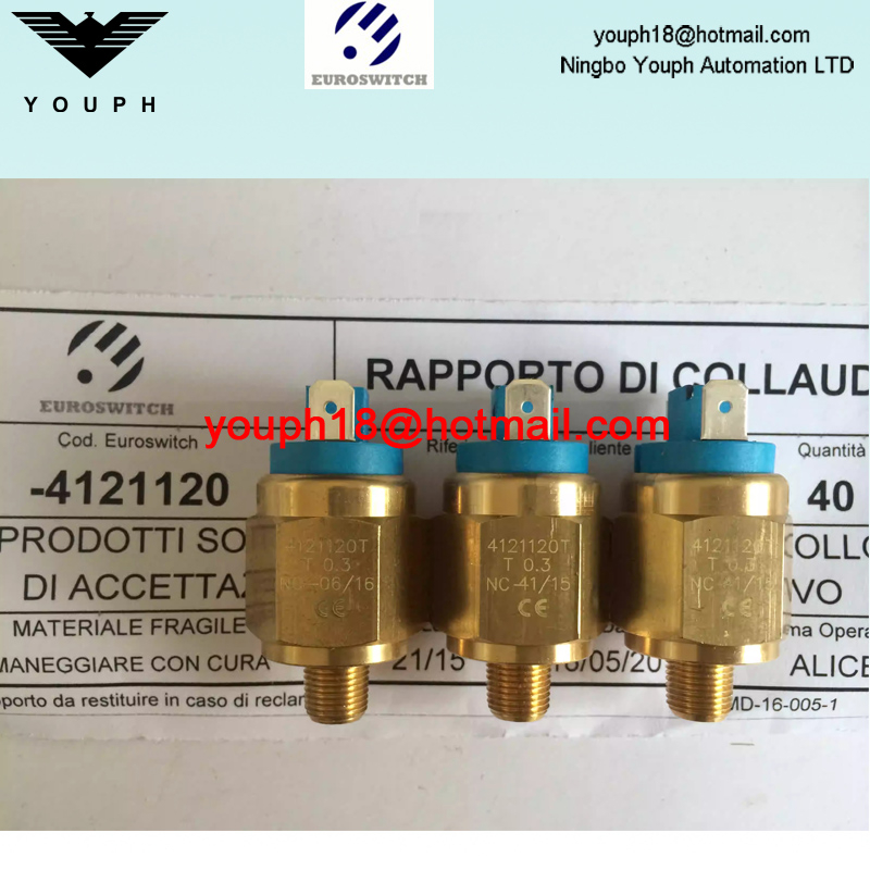 Italie Euroswitch 4121120T 4121121T 4120122 Interrupteur de pression en diaphragme