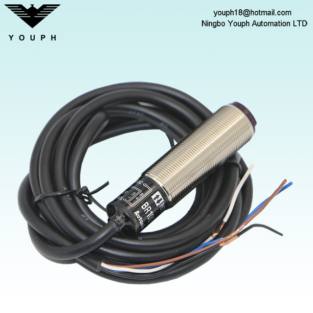 Autonics BR100-DDT-P BR100-DDT-CP Sensor photo cylindrique amélioré diffus amélioré