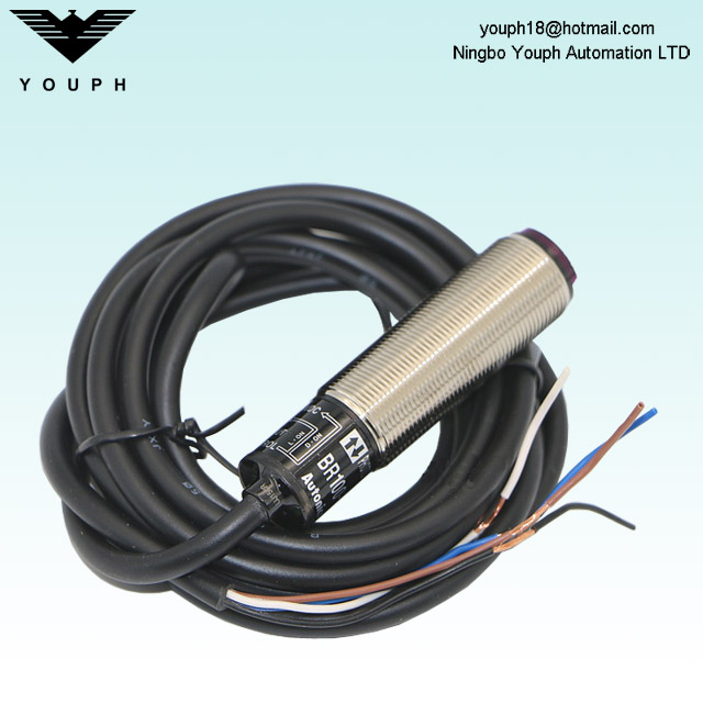 Autonics BR100-DDT-P BR100-DDT-CP Sensor photo cylindrique amélioré diffus amélioré