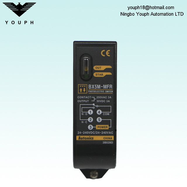Autonics BX5M-MFR BX5M-MFR-T Amplificateur rétroréflet Capteur de photo de terminal intégré