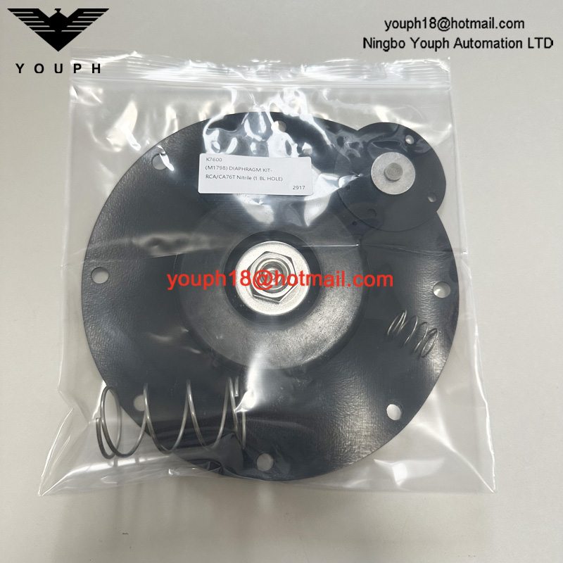 GOYEN K7600 M1798 RCA76T CA76T010-300 T Série T 3 'Kit de réparation de diaphragme de nitrile 1 trous