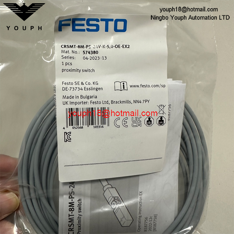 FESTO CRSMT-8M-PS-24V-K-5,0-OE-EX2 574380 PNP Capteur de proximité