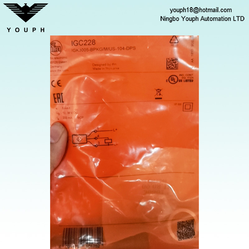 IFM IGC228 IGK3005-BPKG / M / US-104-DPS Capteur inductif de travail