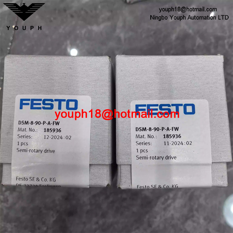 FESTO DSM-8-90-PA-FW 185936 via Proximity Switch DSM Semi-Rotary Drive