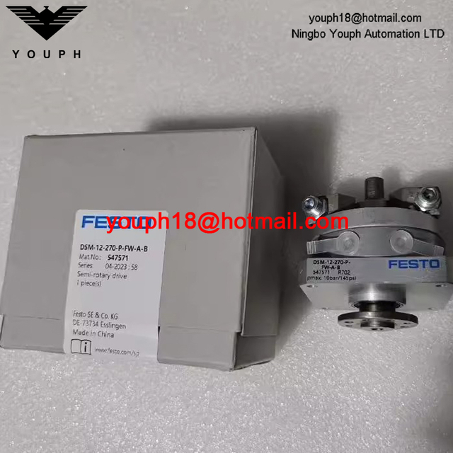 FESTO DSM-12-270-P-FW-AB 547571 Anneaux d'amortissement élastiques M5 Port semi-rotarien Drive